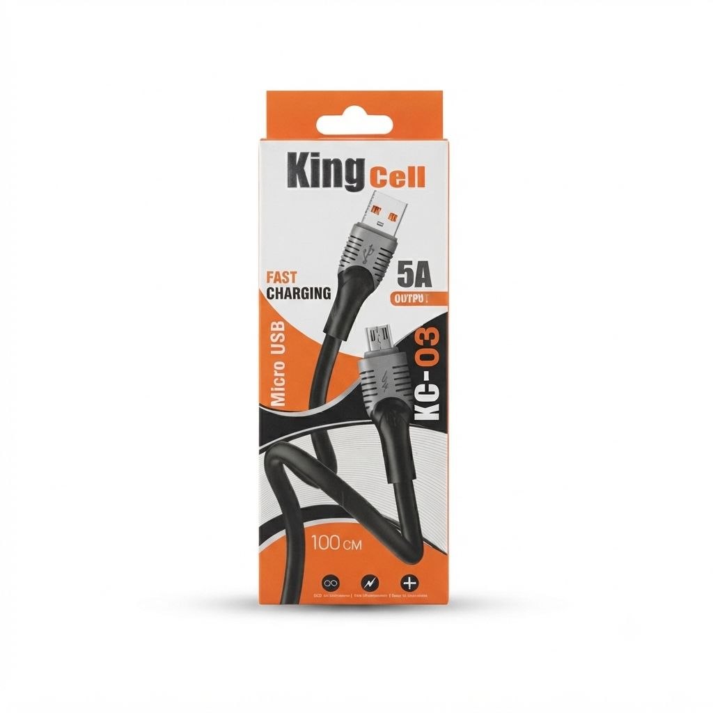 کابل میکرو USB کینگ سل مدل KC-03